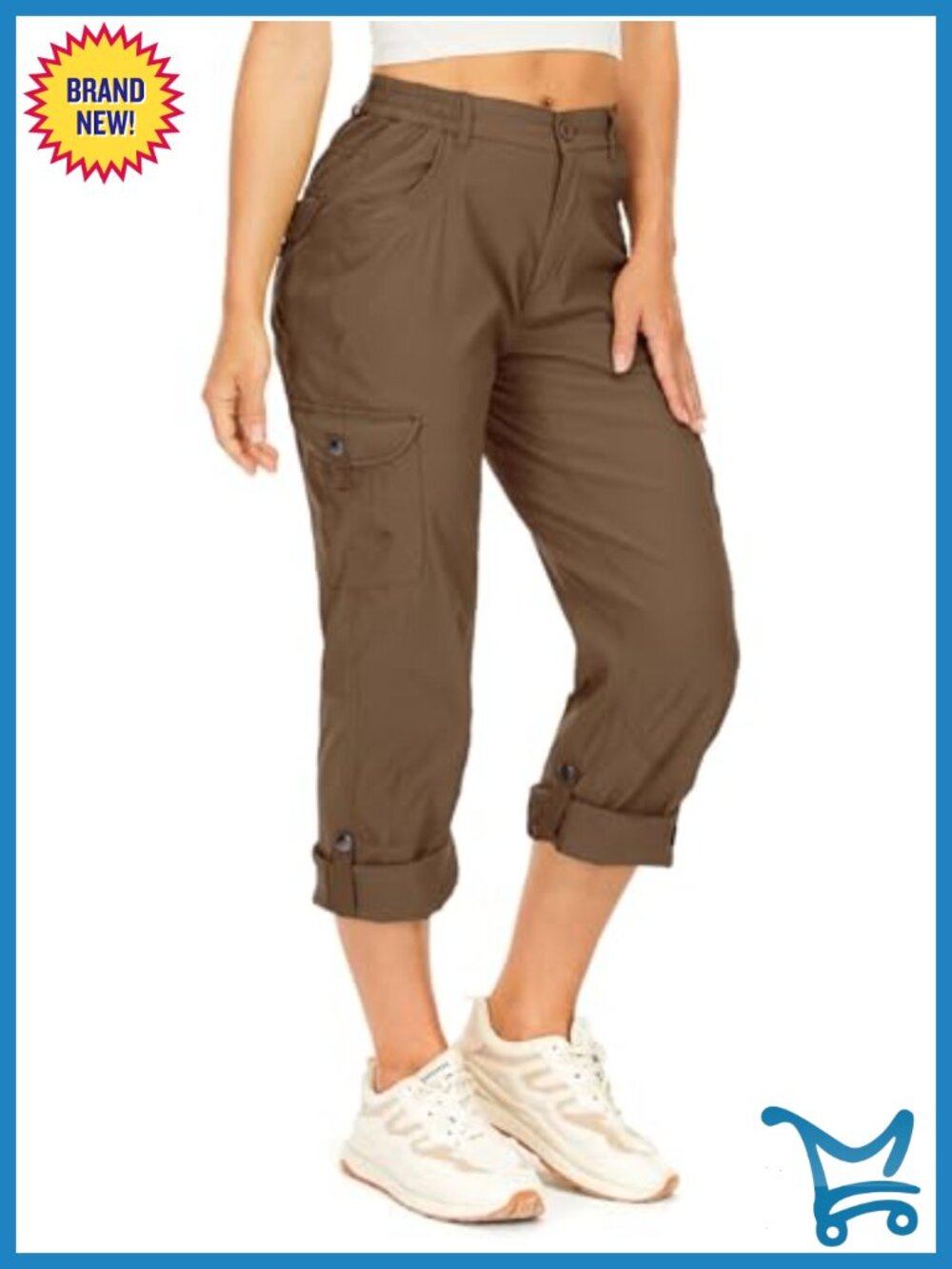 Women's Hiking Cargo Pants Convertible Quick Dry UPF 50+ Waterproof Capri